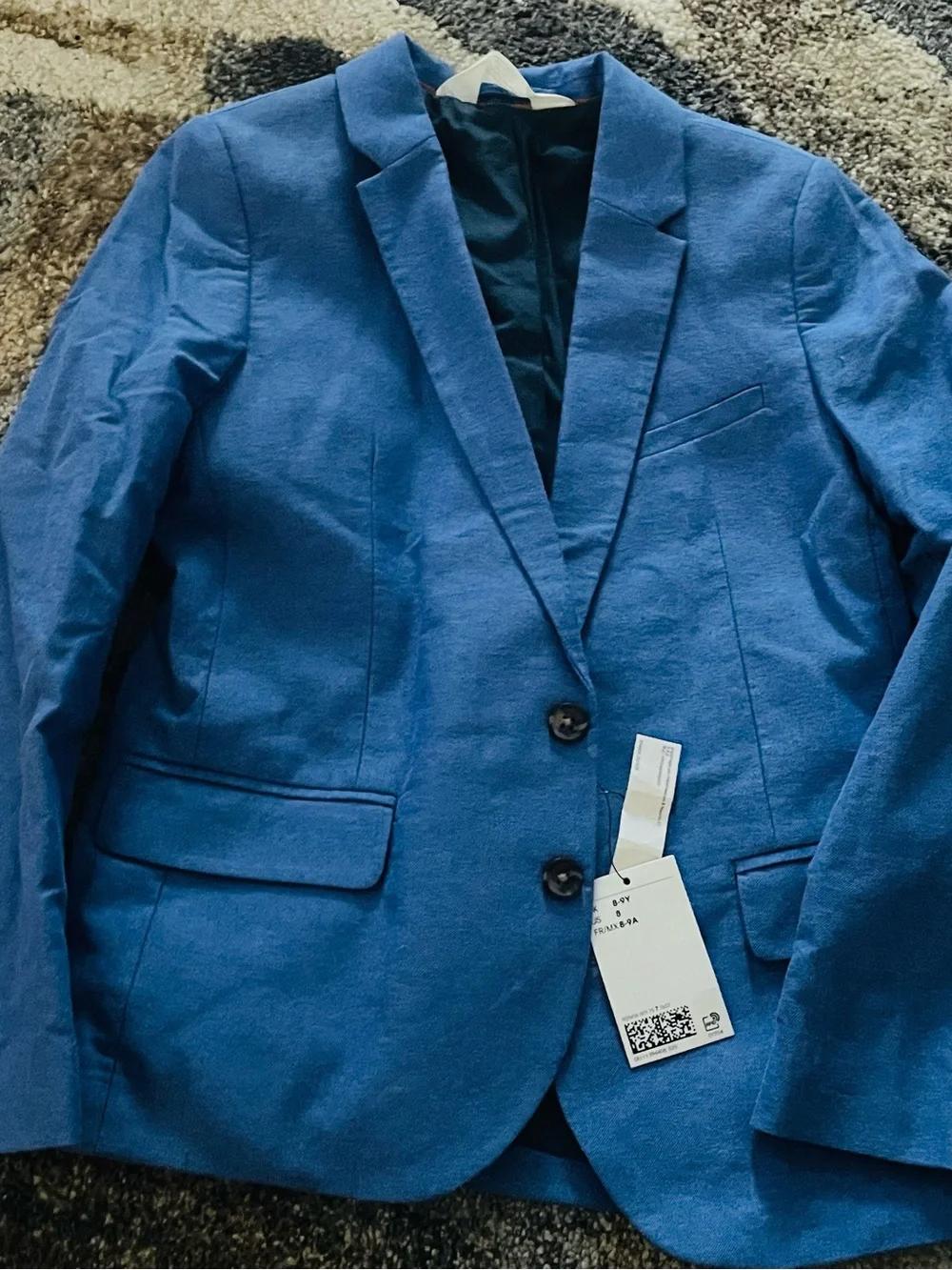 H&M Men's Royal Blue Two-Button Blazer